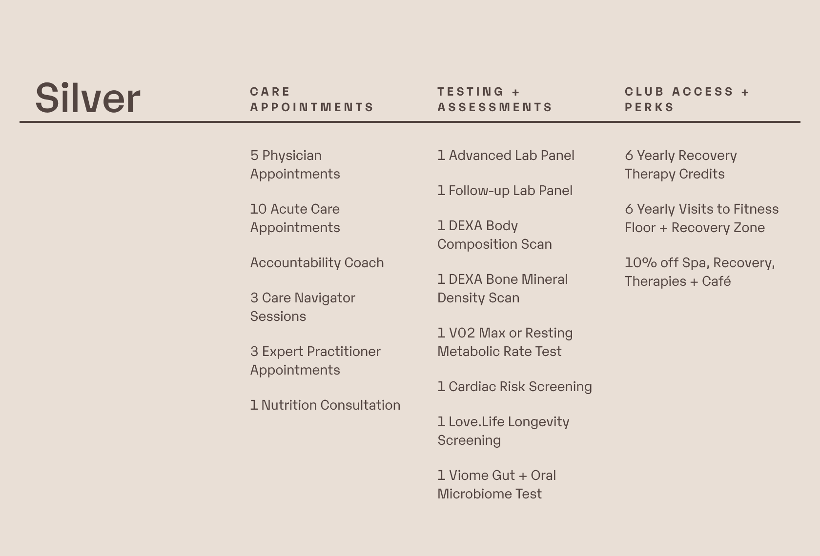 Silver Membership List