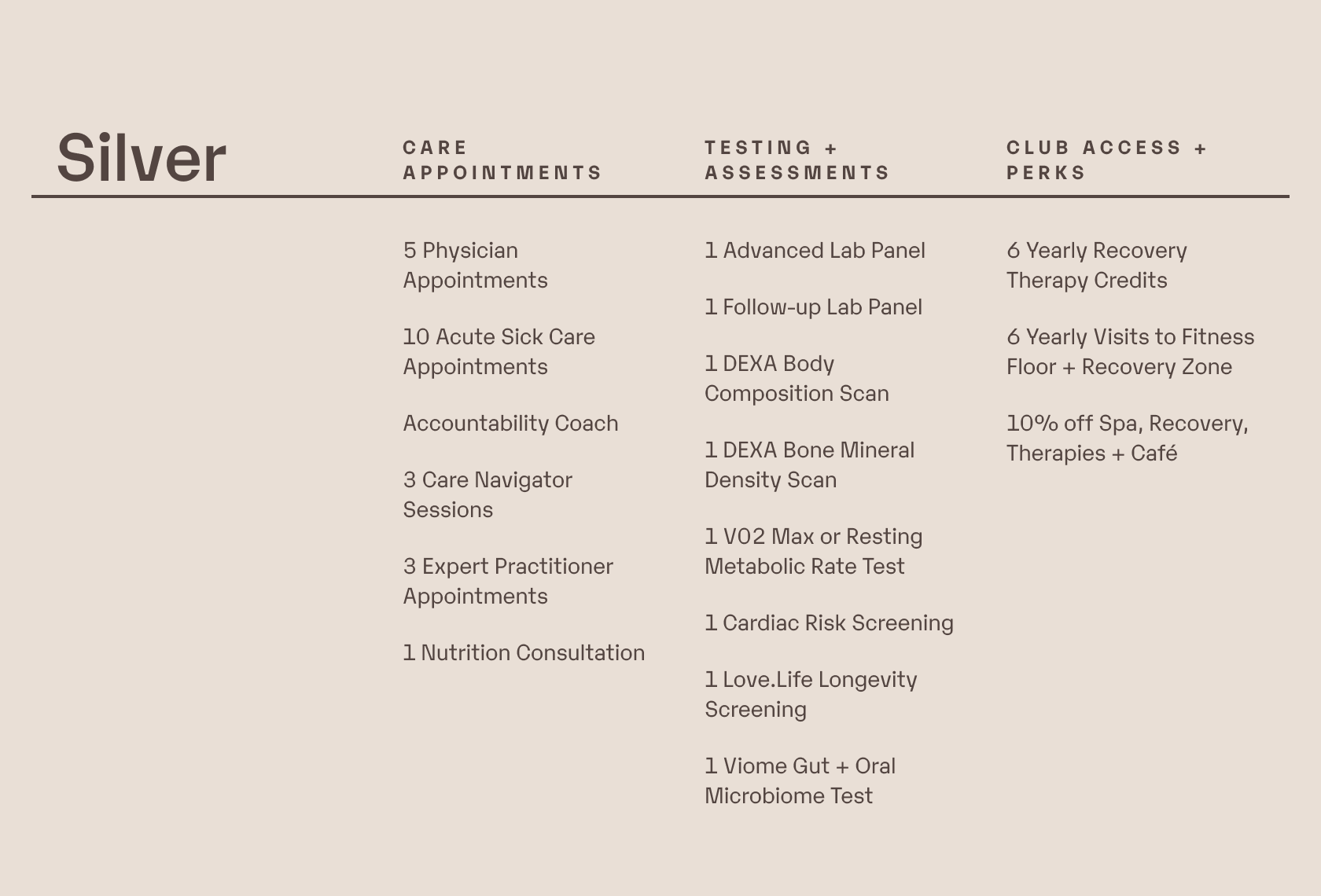 Silver Membership List